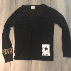 Long sleeve PINK Army Strong shirt